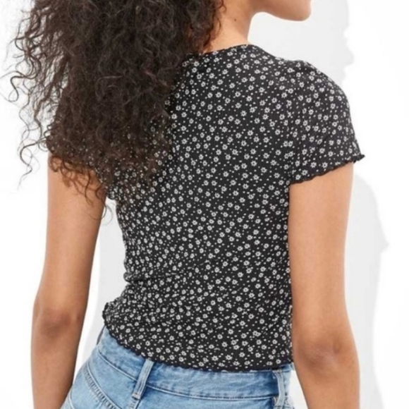 American Eagle Outfitters Soft & Sexy Ribbed Tee - Picture 2 of 9